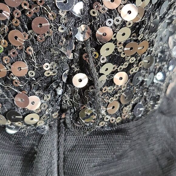 BLONDIE NITES BY STACEY SKLAR Sequined Prom Dress Size 3 - Picture 9 of 10